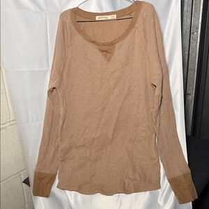 Faded Glory Brown Long Sleeve Top. NWOT